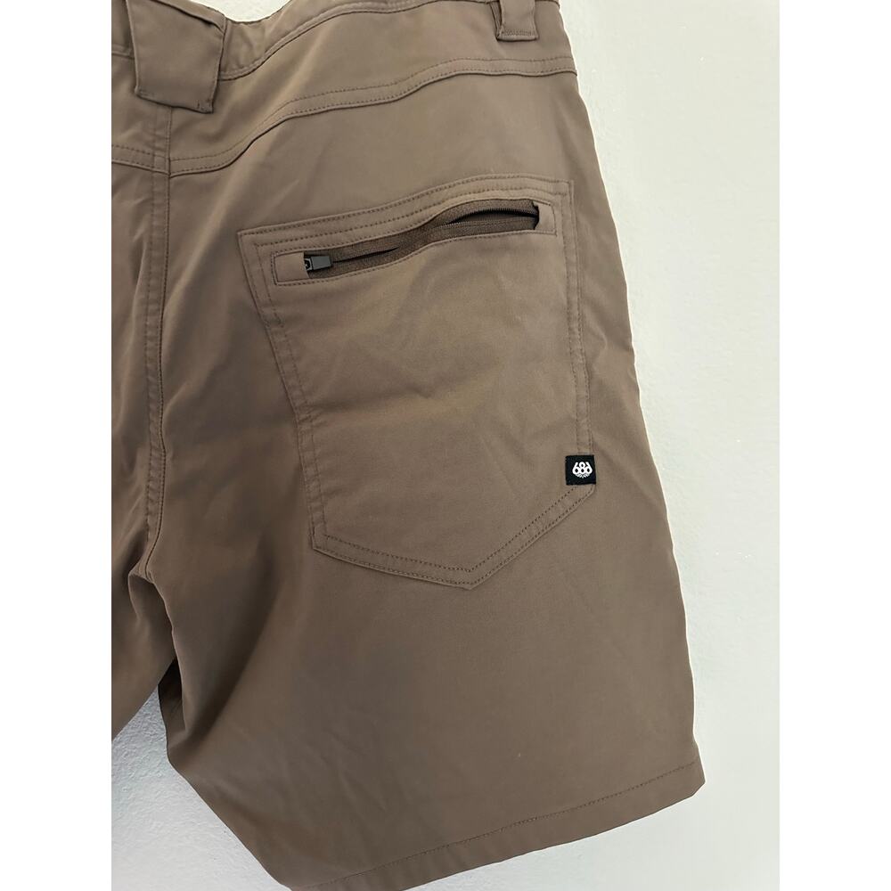 686 Everywhere Hybrid Short Slim Fit Brown size 34 - Picture 4 of 10